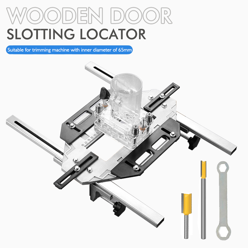 Woodworking Router Templates - Deurscharniersjabloon Gatgeleider Jig Houtbewerking Gatopener Positionering
