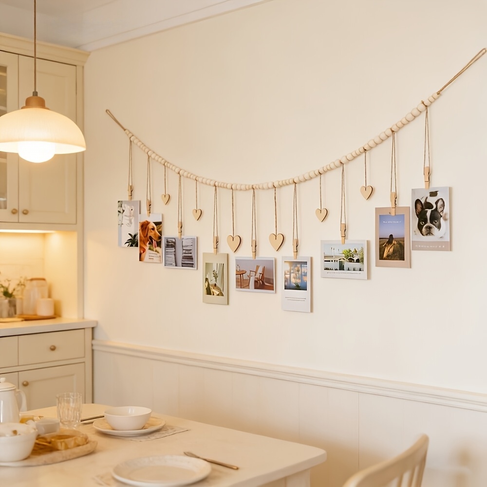 Woodworking Show - Hangende fotodisplay wanddecoratie - Rustieke Boho