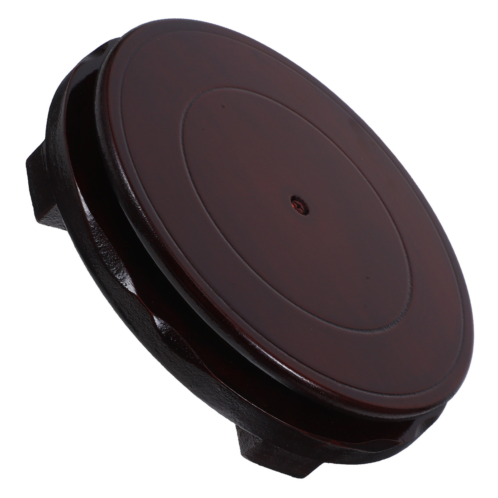Woodworking Show - Draaibare houten plantenstandaard, diameter 18 cm,