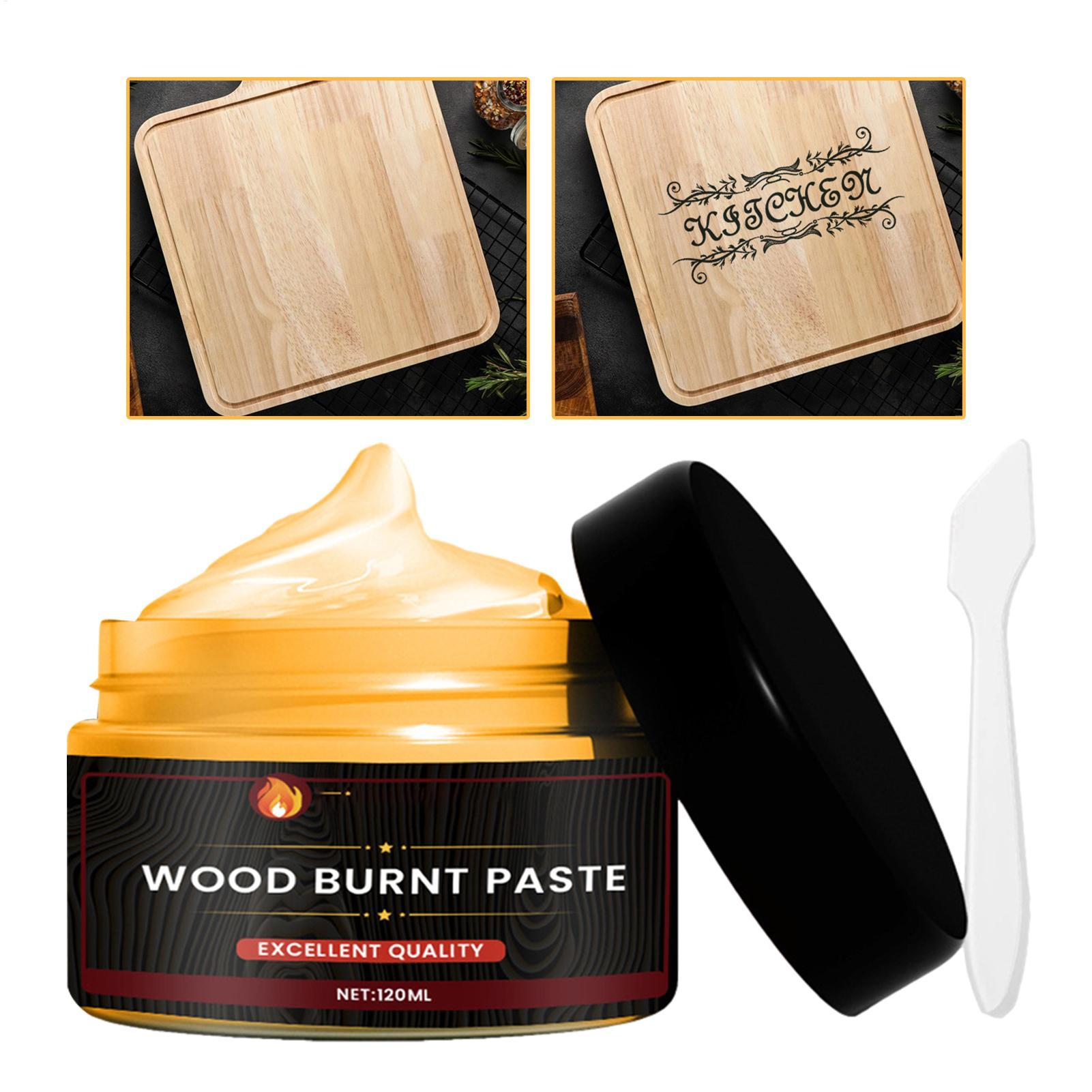 Woodworking Easy Projects - Houtbrandpasta Warmte-geactiveerd verbrandingsgereedschap Vlammenpasta voor hout,
