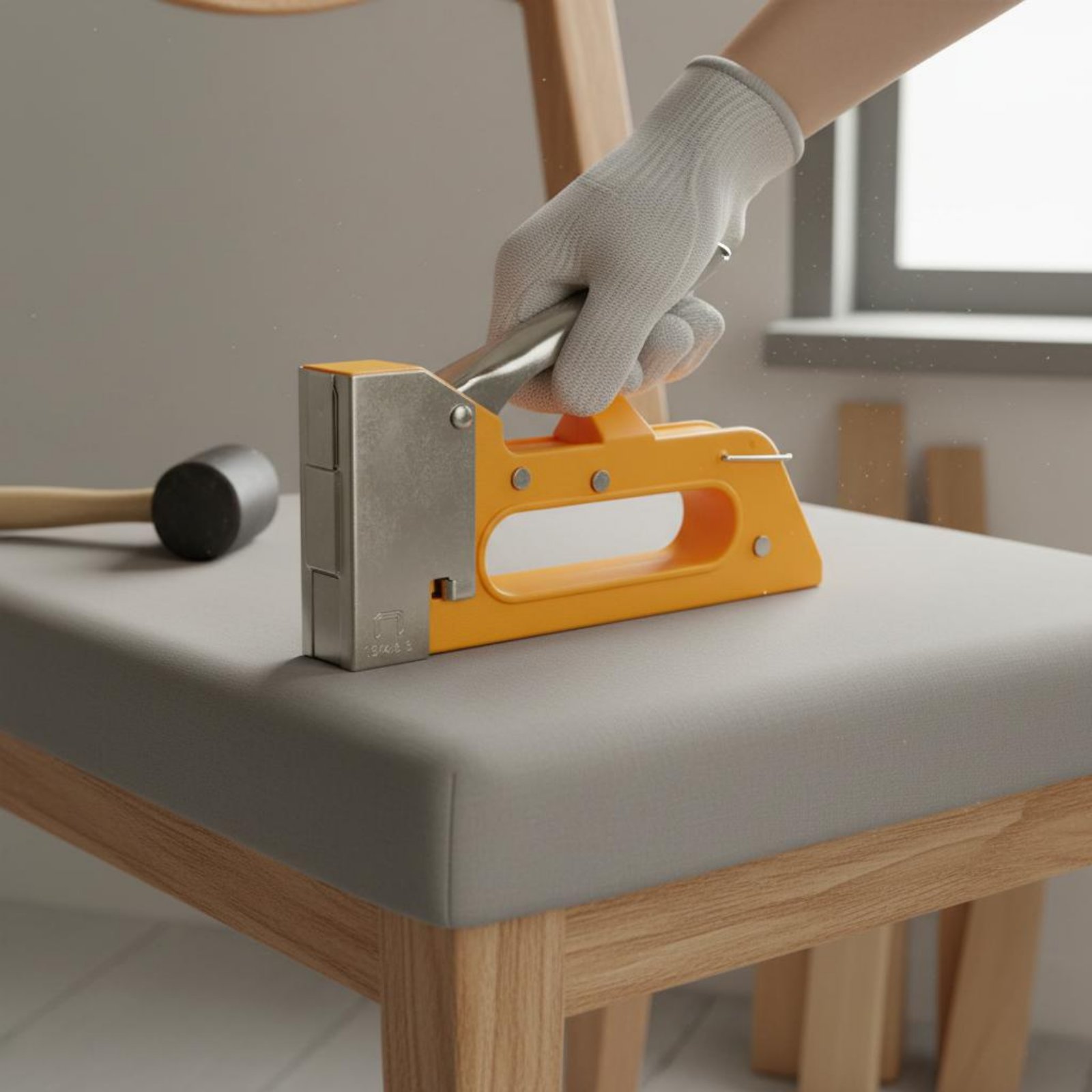 Woodworking Easy Projects - U-vormige nietmachine met gemakkelijke handgreep, handmatige