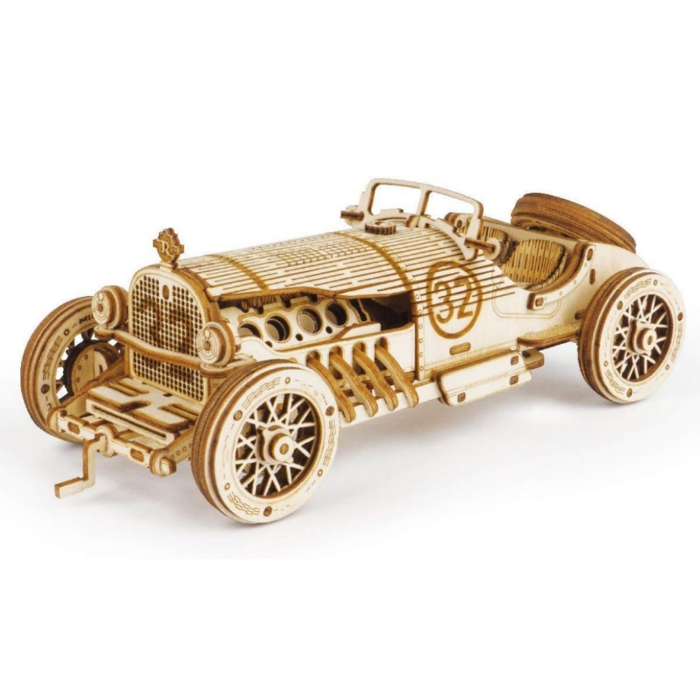 Woodworking Kits For Kids - Robotime Klassieke Auto 3D Houten Puzzle