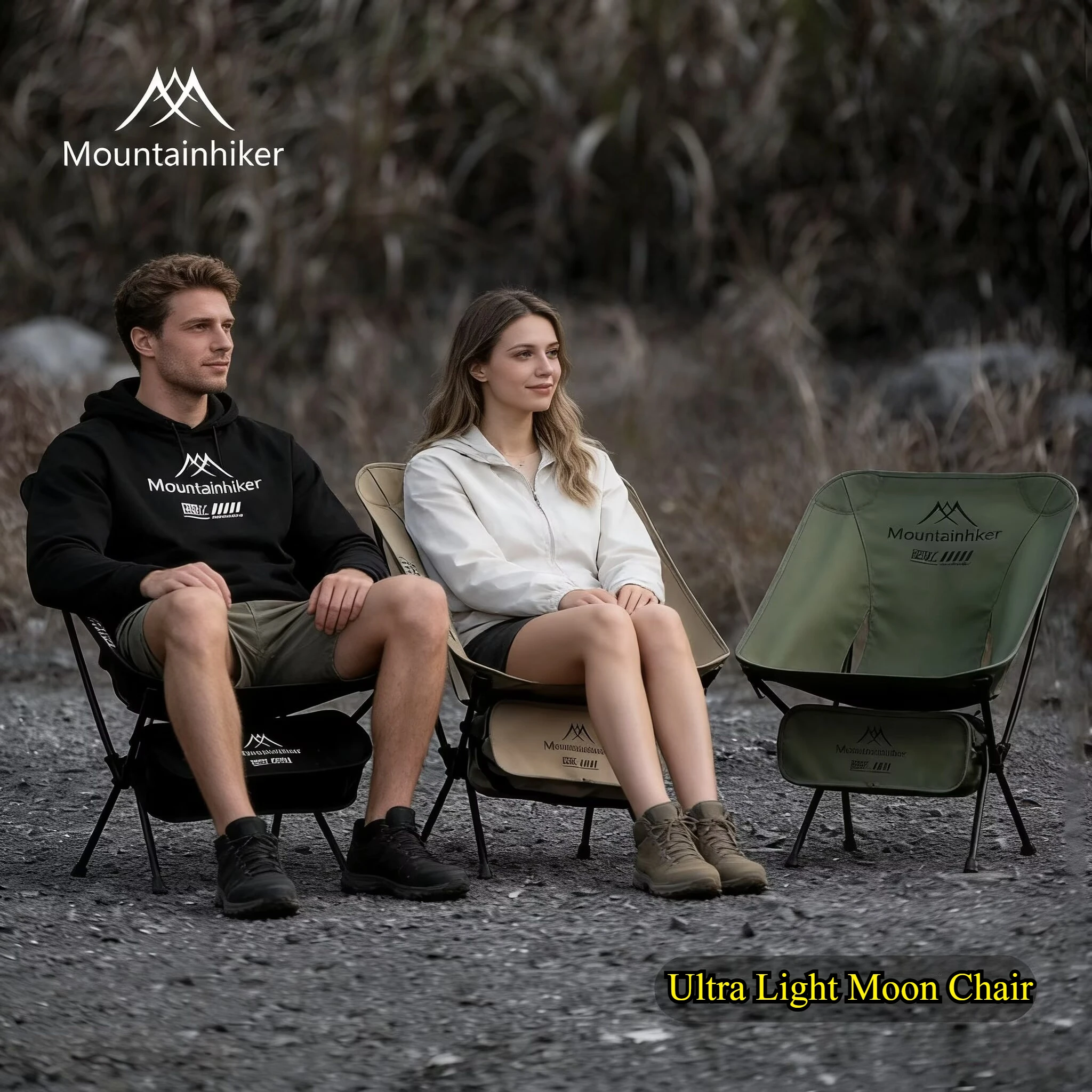 Woodworking Outdoor Furniture - MOUNTAINHIKER Upgrade Ultralichte maanstoel voor kamperen,