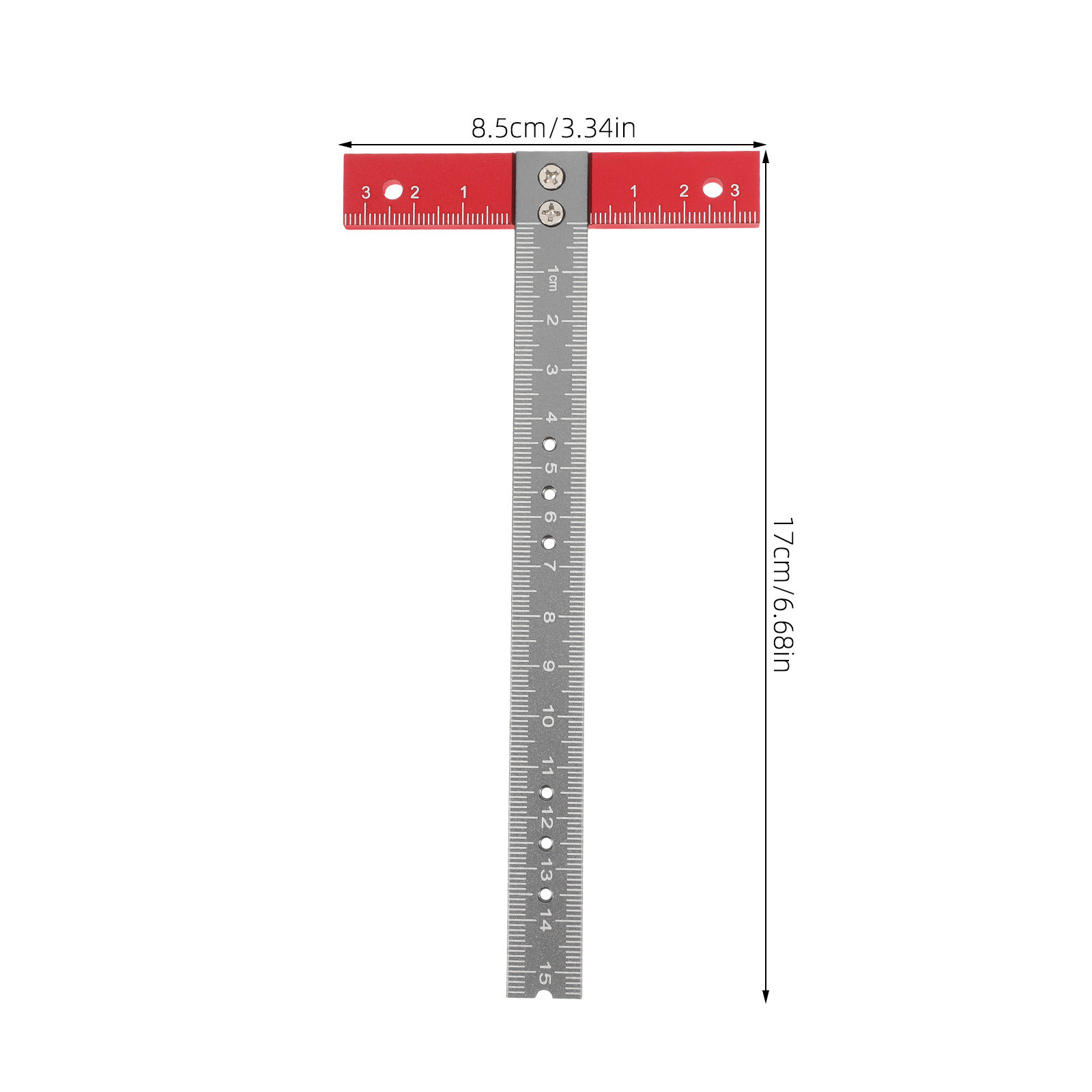 T-liniaal Aluminiumlegering Na - Woodworking Studio recensie en prijs