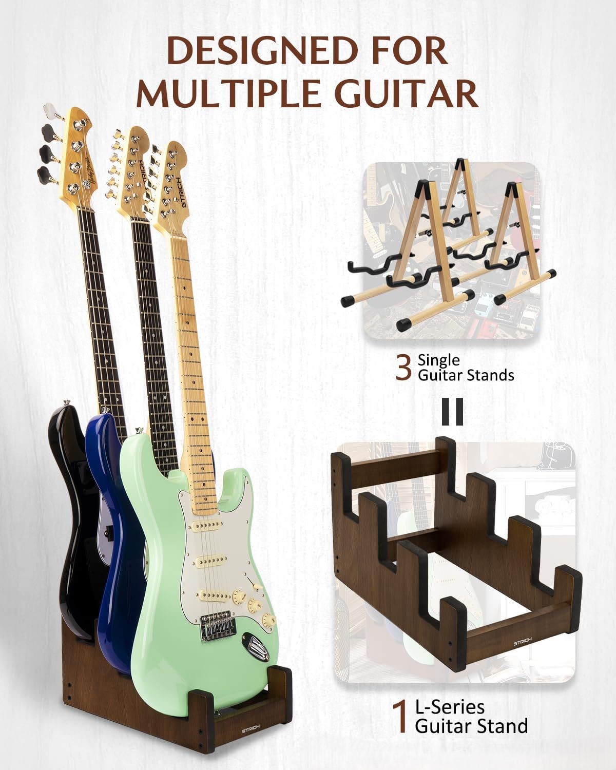 Houten gitaar opbergrek in tra - Woodworking Show recensie en prijs