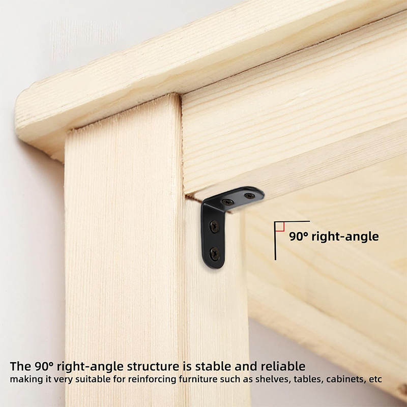6-20 stuks zwarte hoekbeugel L - Woodworking Joints recensie en prijs
