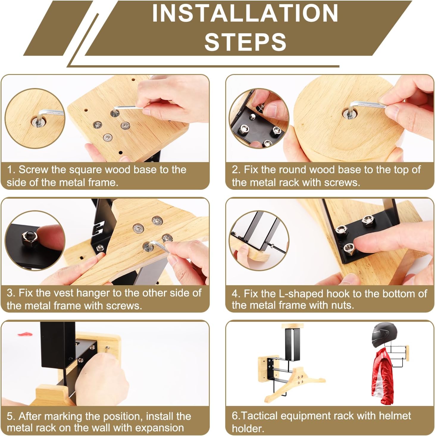 ​ Motorhelmhouder Wandmontage  - Woodworking Show recensie en prijs