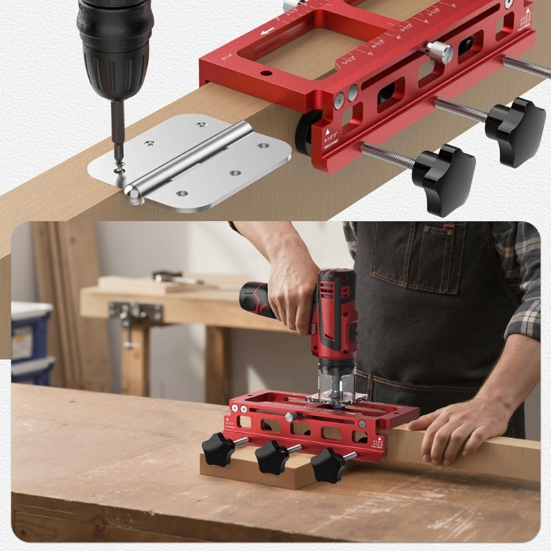 203F Deurscharniermallen Sjabl - Woodworking Router Templates recensie en prijs